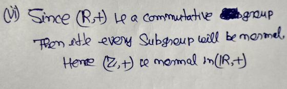|Snce (R Le a commutlath ve drab Ren e eveny Subghoup lol be monmd Hente (2,) te momal n(Rt)