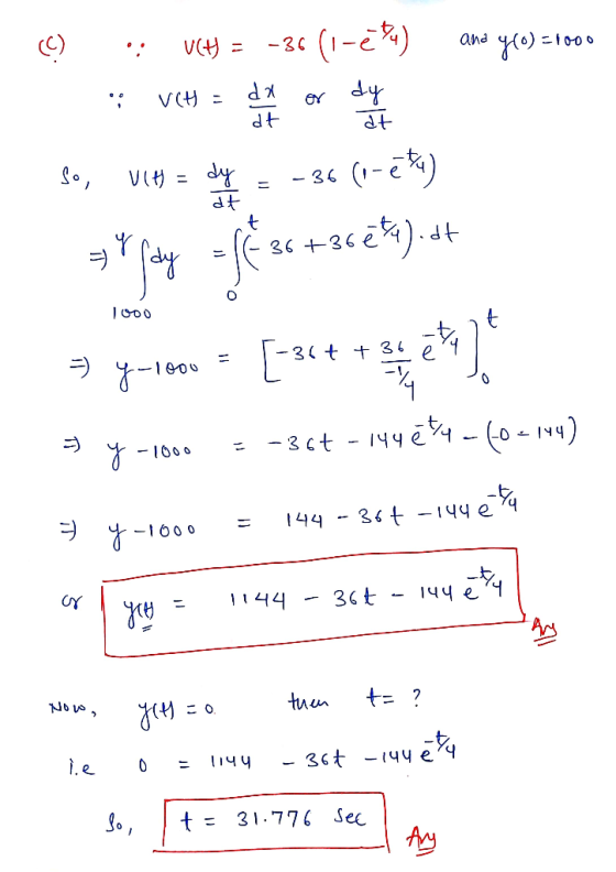 1-k) VH - 3C and dy dt V(H dt d상 e - 36 +362).4t 36 3t t 3 e -36t 149 e -1000 -144 e 36t 44 -160 0 36t t ? tuun - 36 -4y eq 0