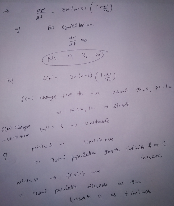 dp 2N(N 3) 1 G) for eguab dt NTO f(NIE ele-)( 2K(A-3) f(r) chage +uP - ve Ne0 NO1O ab Gut N30 stable f(w) Change ungtaske 3 v