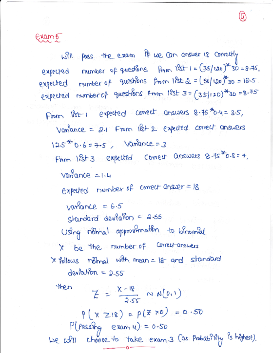 we Can answer g Conrect expeced numrestns non 13st- 3- ( Vonone = 6.5 shandard devfaiors a.55 to iromal X be the umber of Cor