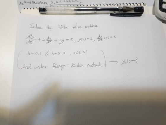 S the Titivalue proben 2ndl order Runge-Kta methael
