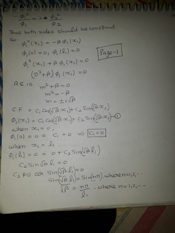 2 Thus both sides should be constant So- a ge- D + C. F 912)
