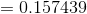 = 0.157439