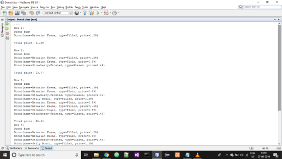 Donut class NetBeans IDE 8.0.1 aSearch (Cti 41) File Edit View Navigate Source Refactor Run Debug Profile Team Iools Window H
