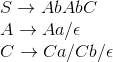 SAbAbC AAa/e CCa/Cb/e