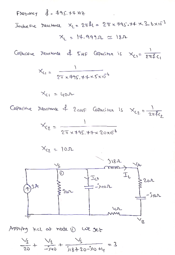 Fequancy - Induc ve メ= 2万れ = 2T×チ95子チメ3.6×3 Jeactance .999 XL Carpacikve actance uf Suf Capaci hon i -C1 2Tメ9S.子キ×5 XCi Capac