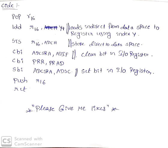 cole PoP I6 t loads indise ct fom dat a SPace to Regista ugng index y stere Idd STS disect to data space Cbi ADeSRA, ADI PRR,