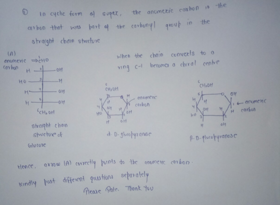 io cyche form anom carbon that was bart the carbonyl group sv9υ, the anumtric cas bon ,s -the in the lhen the chain converts
