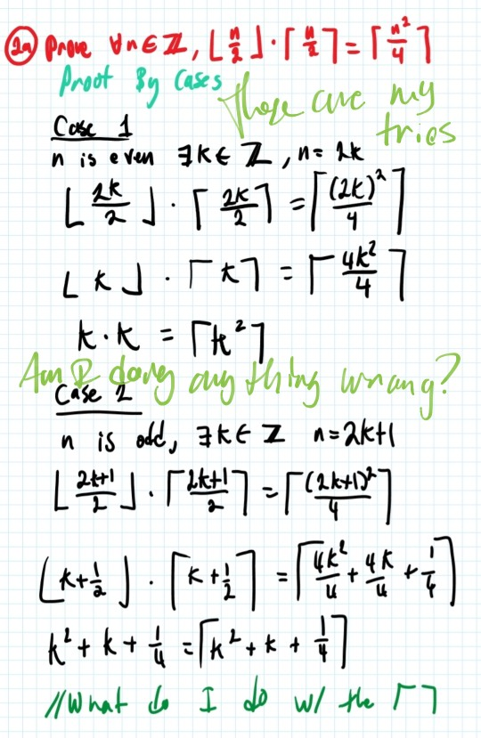 Pre EZ, Li1-1 tries Cose n is even Ke Z, k k k h1 Au dovy aug htng wmng Case L n is odd, 3ke Z n2kt 2t + hat I b w/ t