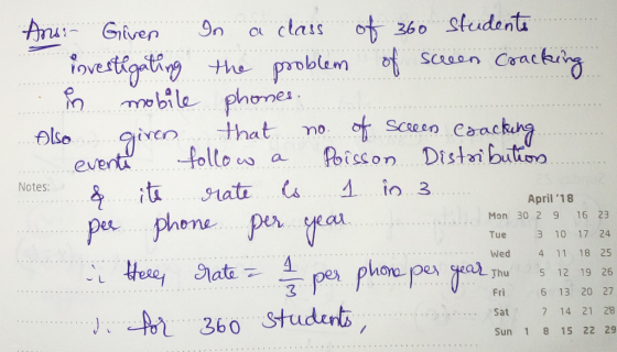 n a class inile phones omes Scoen Caackuna plso tyen nca evve Notes: April 18 Mon 30 2 9 16 23 Tue 3 10 17 24 Wed 4 11 18 25