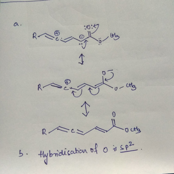a. RA R- R C O ctb sp 5. tybridisahen of o