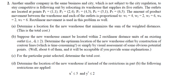 2. Another smaller company in the same business and city, which is not subject to the city regulation, to stay competitive is