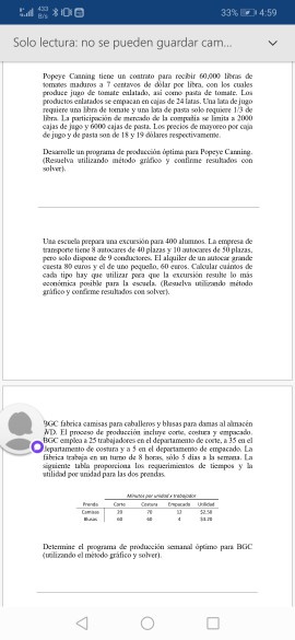 33% 4:59 Solo lectura: no se pueden guardar cam.. Popeye Caaning tiene un coatrato para recibir 60,000 l de r por liba. con o