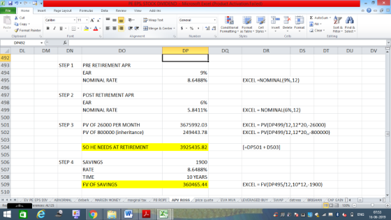 PE EPS, STOCK DIVIDEND-Microsoft Excel File Home Insert Page Layout Formulas Data Review View Add-Ins Cut Ea Copy - AutoSum A