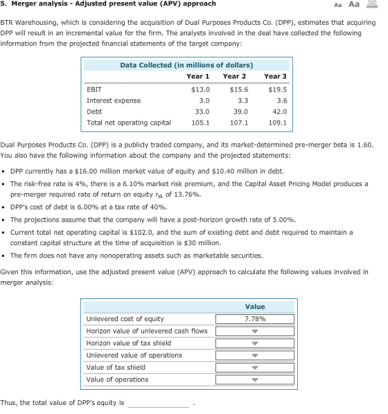 1-2-3-4-5-6-7-5-merger-analys-is-adjusted-present-value-apv