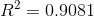 R2 0.908