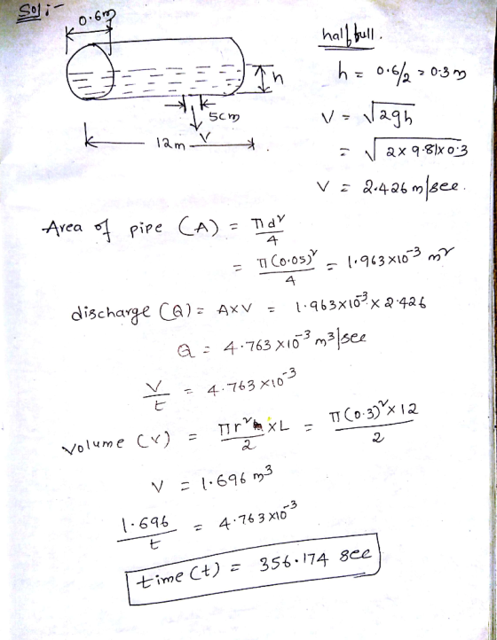 Soi- hal > agh 5cm lam ax q-8x o.3 2.4.26 meee V 2 Area CA) pipe 4 Co-0s) dischage Ca) AXV -3 4 763 X10 4.763 x0 TT Co.3)x 2