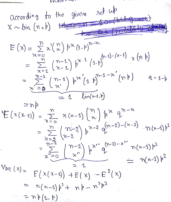 accon ding to the given up bin (n,b) X E (x)= (n b) 6r-1)-(x-1) n-1 M-1- a1- m-1 ニの Linlnt,b) i (n-4) n-2)-(-2)m(n-1) -2 (n-2