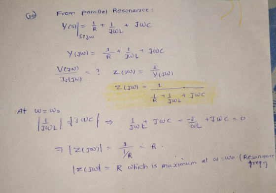From paral)el Resonance JOL tme7)