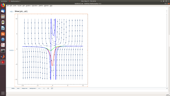 Mon May 27, 7:28 AM Mathematica Untitled-2.nb-Wolfram Mathematica 11.3 Inf9-Show [p1 , p2] 10 2. -5 -10 10 -5 -10