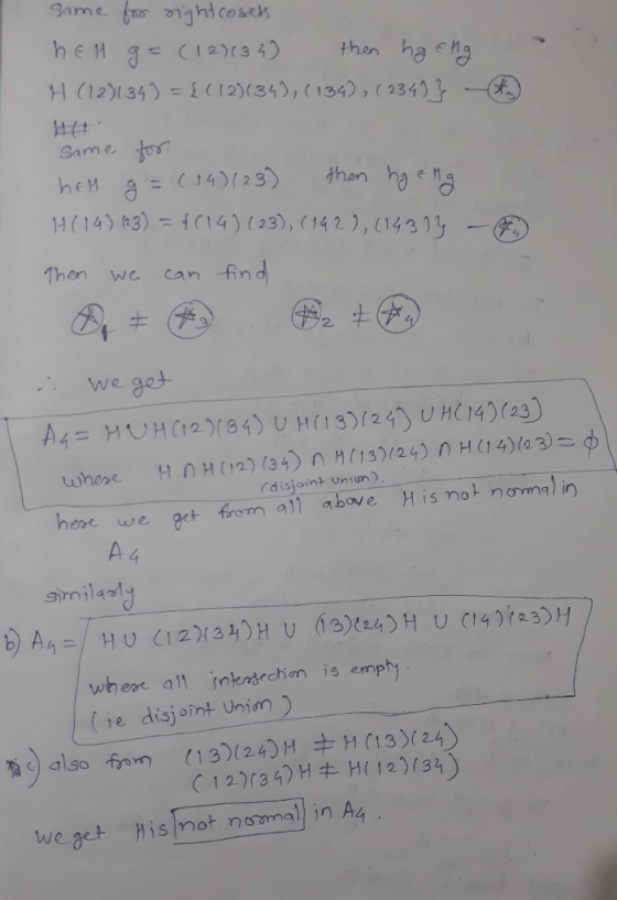 H1 (12134) CI234,(134), (234)yk Sam e 11(14.) (3)-1(14)(23))(142. ) , С 14013-8 Then we can fin we ge whese H H (12) (34(13)2