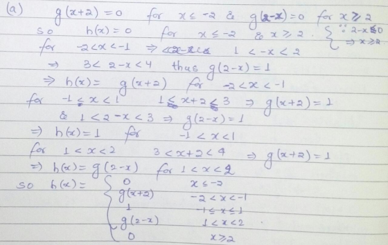 a) lesa) far for for x S2-0 & ニ0 2くくく-」 thus gla-)- 32 2-x くy fo &1く2- T= () 3くx+2く4 fei So +5 alaz)