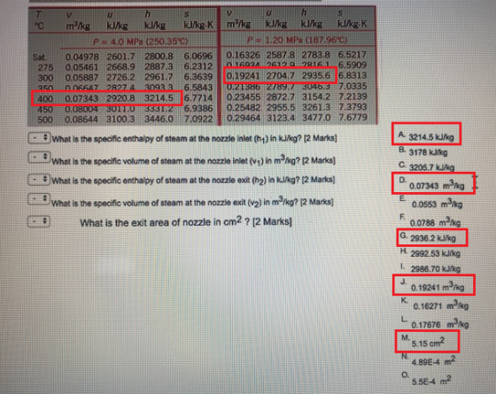 tu P 1.20 MPa (187.96c) P 4.0 MPa (250i35 C) Sat. 0.04978 2601.7 2800.8 6.0696 0.16326 2587.8 2783.8 6.5217 275 0.05461 2668.
