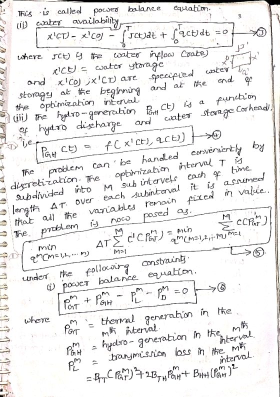 This is called pocser lbalanee eauation avaiabig xCTxCoj ct uhere JCt j the coater nplow Coate) water ytorage and uote end f