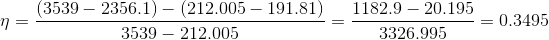 (3539- 2356.1) (212.005- 191.81) 1182.9 20.195 0.349.5 3539 212.005 3326.995