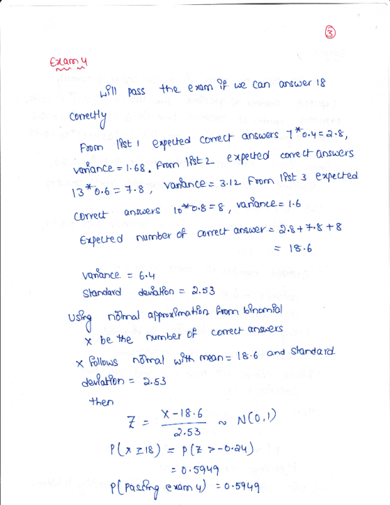 CoeuH Fom ct i expected comec ansers 1*o.yae, correcaswers 18-6 Standard derafónこ2.53 x be the umber oF conre answers Then X