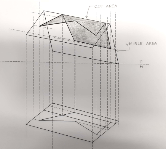 CUT AREA VISIBLE AREA