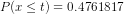 P(rt) 0.4761817