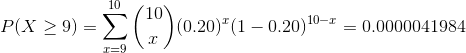 10 / 0.0000041984 (0.20)(1-0.20) 10-r PlX 29-eC)