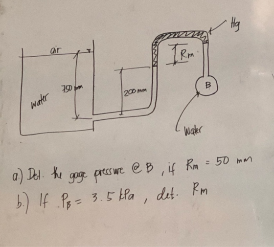 ar Watr 200 mm waer a) J. e prtswe e B, if Kn - 50 mn b) lf P 3.5a, det. Pm