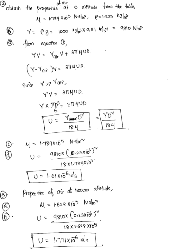 2 /obtain the properties ar 0 aHitude fYom thehkk, Tion equation D 6 18 18 air dt bocan akhude Poper tis 18 x1628 X165