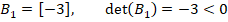 B [3]det(B1)-0