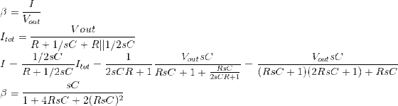 Vout Vout tot = R + 1/sC + R111/2sC Vout sC Vout sC SC
