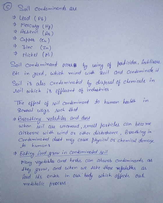 Sol Comdaminands ar → Lead (pb) Copper (Cu ) するinc (Zn) Nickel (Ni) S oil contaminant occa鳰by univy ob ete in ard, which mind