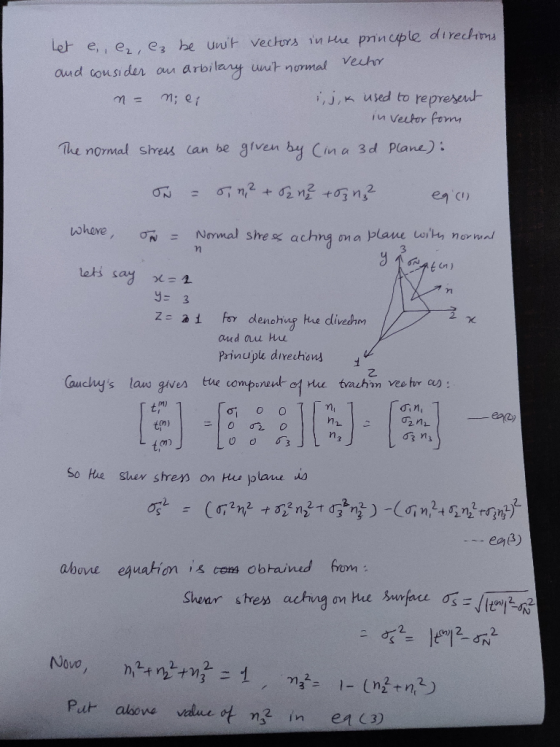 ound cousiden oun arbilery uut nomal i,J,K Used to represe J- he nomal shres can be given by Cin a 3d Plane): en ci Whave, No