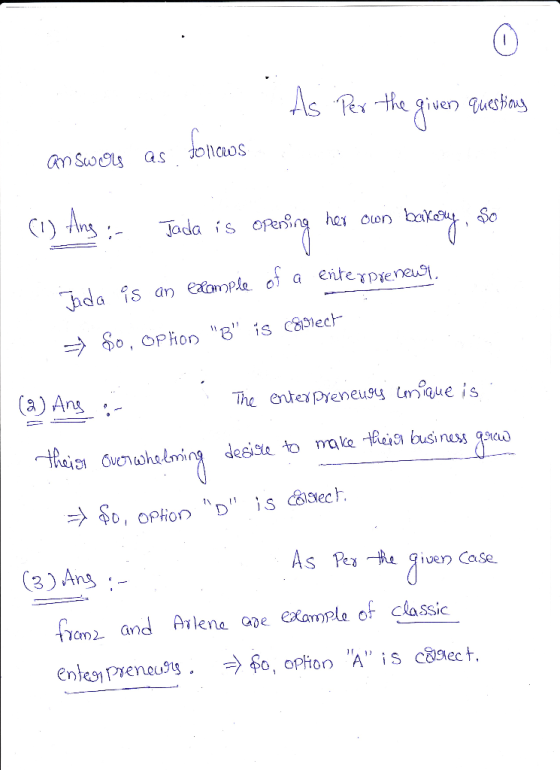 0 da is an epaeteDn (a) Ans The entex pyeneus que is (3) Ans fam2 and Avlena ope eXample of classic
