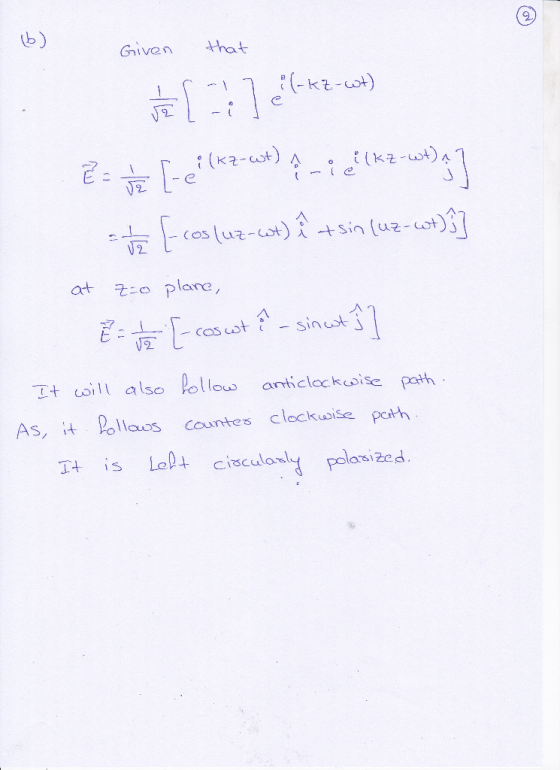 Given that 2 수 As, it 11 LOS Countes clockwise path T+ s Lal Cisculo polarsized