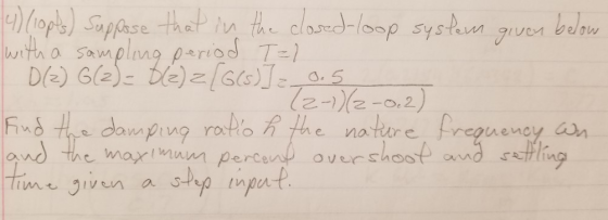 sjSypAsse-tnar in the closed-|οορ Systern given below 2--o2) over shost maxln perce and ng trin
