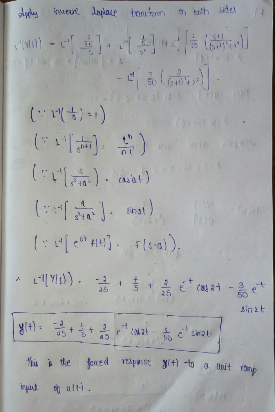 2 5 1(古):1) ( n t at 2.5 50 init 5b th the toced relpnse +) to a uit Tor Unut Yomp nut ult).