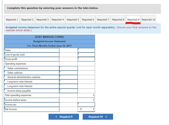 Complete this question by entering your answers in the tabs below Required 1 Required 2 Required 3 Required 4 Required 5 Requ