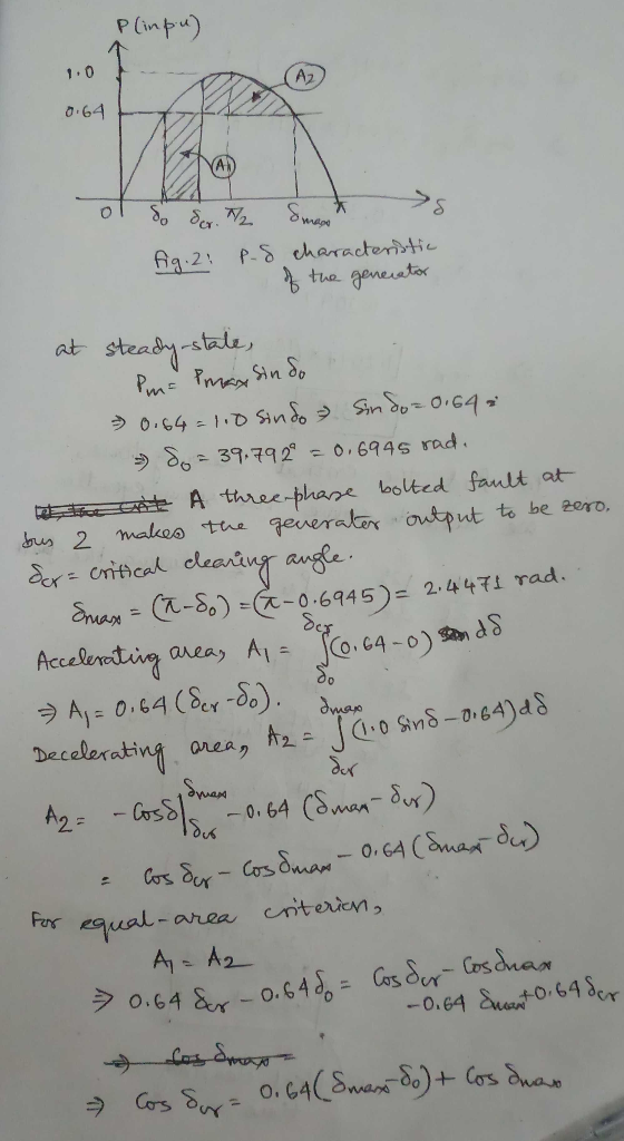 P(inpu) 1.0 A2 .64 Ai O Ag.21 P.8 haracteritie the genevator at steady-stale Sin do So39.792 O.6946 rad F CA L A threephane b