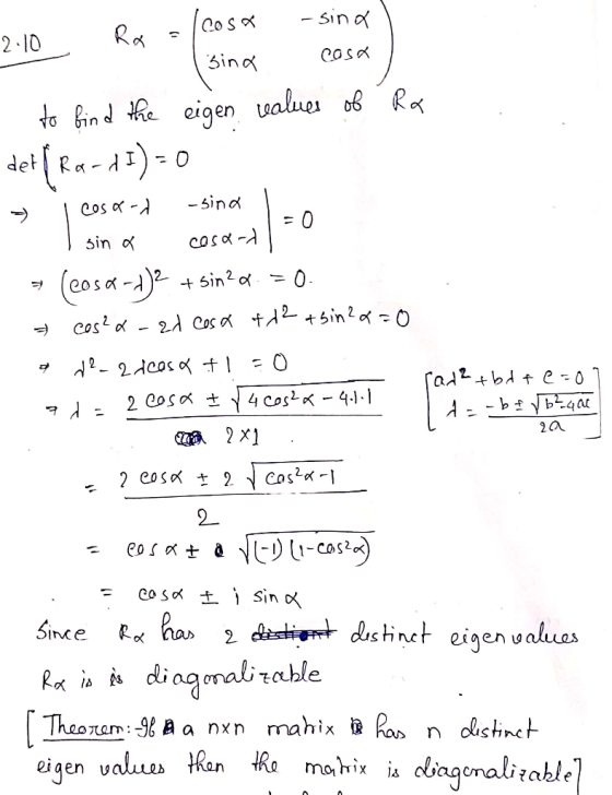 - sin 2-10 Sinべ n d e eigen te P..bt..을 10QA: nentz:n, 2a a 2 x] 2_ rble Qiaen 0