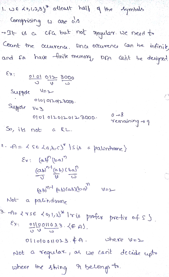 →£t- es a cfa but not regula. we need Count the OcLrenca. Sinca oce and fa have i emon, Dr occuenca Can he 9 Suphoe So, ii no
