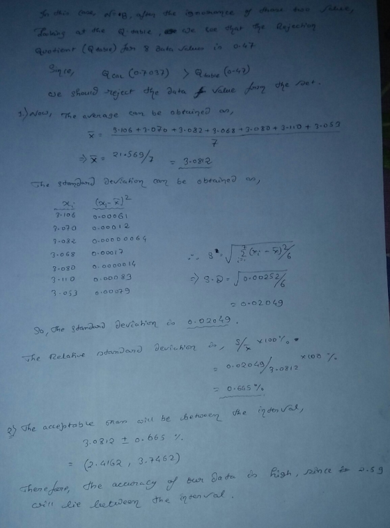 n te Qdable ,6, Value e do ta ゴ>noa, 7, e aver age can be obtuinec an 3-106 +3-070 +3.032 3.063 3-10 3-0 o S3 21.569 773.o 32