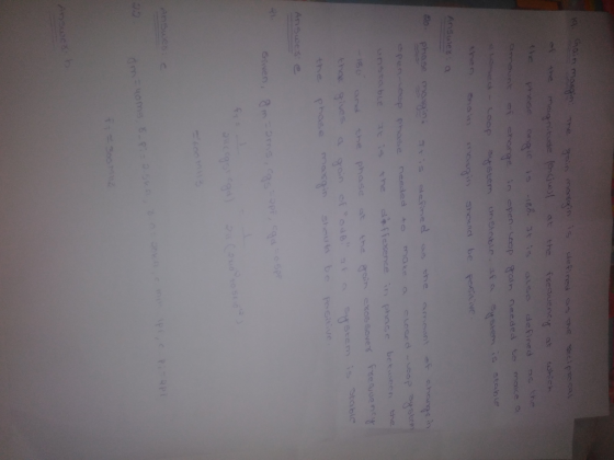 Gain marn The roin masns deficed the Gecipro ca meignitude (encjw at the fsesvuenCM at ohich Phose -186- defined 9 the amount