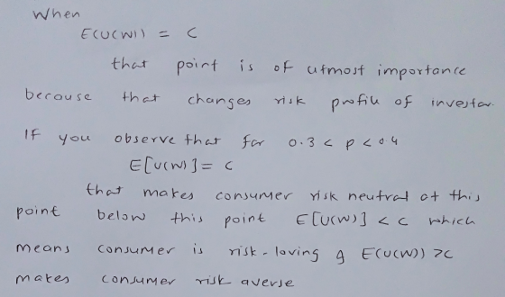 When ECUCWI poirt is of ufmost importan ce that because that chanses pfiu of Yisk invefar IF you observe that for 4 O 3 p C t